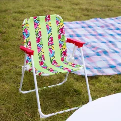 Sedia giardino pieghevole per bambini verde