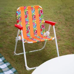 Sedia giardino pieghevole per bambini arancione