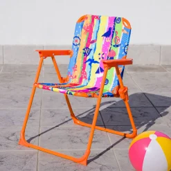 Sedia giardino pieghevole per bambini decori mare