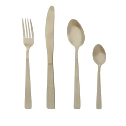 Servizio 24 posate in acciaio inox champagne Tamara