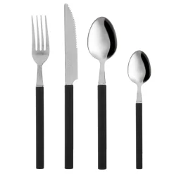 Servizio 24 posate nero Indonesie