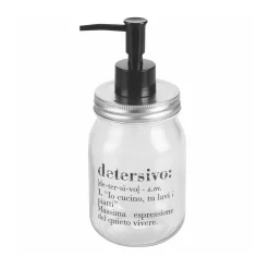 Set 2 dispenser sapone 410 ml scritta Victionary