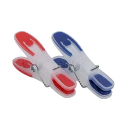 Set 25 mollette da bucato blu e rosse Leifheit