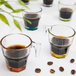 Set 6 tazzine caffè Casablanca in vetro Pasabahce