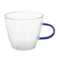 Set 6 tazzine caffè in vetro manico colorato Lumina