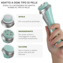 Spazzola viso ricaricabile senza fili