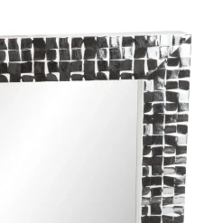 Specchio da parete a mattoncini con argento Miro Silver, da 50x70 cm