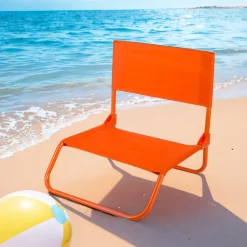 Spiaggina pieghevole arancione