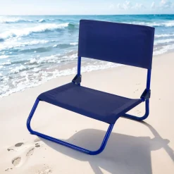 Spiaggina pieghevole blu