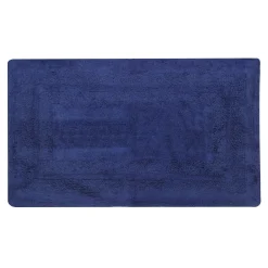 Tappeto bagno 50x80 cm cotone blu