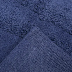 Tappeto bagno 50x80 cm cotone blu