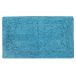 Tappeto bagno 50x80 cm cotone azzurro