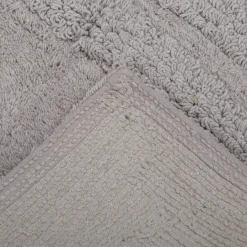 Tappeto bagno 50x80 cm grigio in cotone