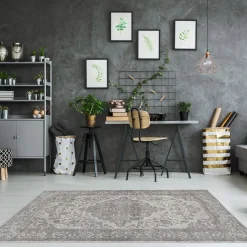 Tappeto beige Jacquard 200x140 cm Argentella