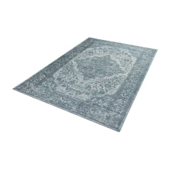 Tappeto blu chiaro Jacquard 290x200 cm Argentella