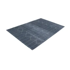 Tappeto blu in juta rifinito a mano 230x160 cm