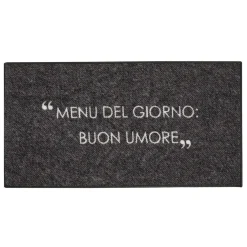 Tappeto cucina 57x115 cm scritta antracite