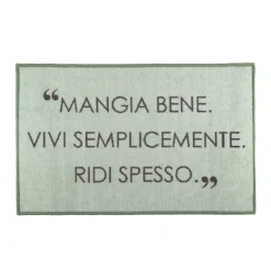 Tappeto cucina 50x80 cm scritta verde