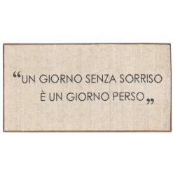 Tappeto cucina 57x115 cm scritta tortora