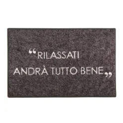 Tappeto cucina 50x80 cm scritta antracite