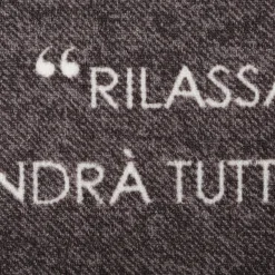 Tappeto cucina 50x80 cm scritta antracite