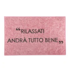 Tappeto cucina 50x80 cm scritta malva