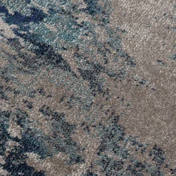 Tappeto ecrù e blu 290x200 cm Soho