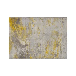 Tappeto ecrù e giallo 170x120 cm Soho