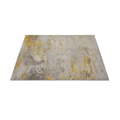 Tappeto ecrù e giallo 170x120 cm Soho