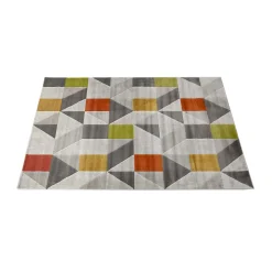 Tappeto geometrie colorate 190x133 cm Girard