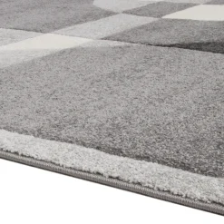 Tappeto grigio design cubista 190x133 cm Carve