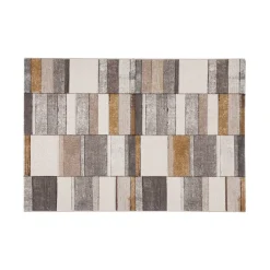 Tappeto grigio e beige 190x133 cm Ray
