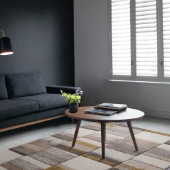 Tappeto grigio e beige 190x133 cm Ray