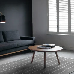 Tappeto grigio e bianco linee 300x200 cm Deep