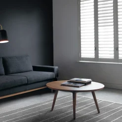 Tappeto grigio e nero linee 230x160 cm Deep