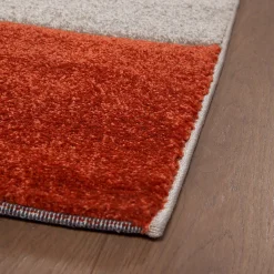 Tappeto grigio ruggine design geometrico 120x160 cm Carve