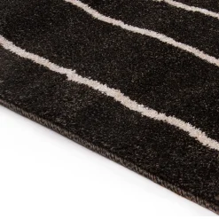 Tappeto marrone e beige linee 190x133 cm Deep