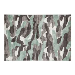 Tappeto 120x170 cm Camouflage grigio