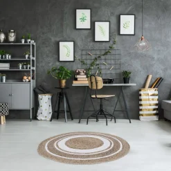 Tappeto 120x120 cm Juta Isla 1