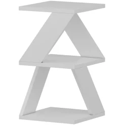 Tavolino 3 ripiani bianco Albeni