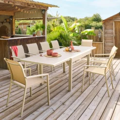 Tavolo allungabile 135 270x75,5x90 cm - color argilla Piazza