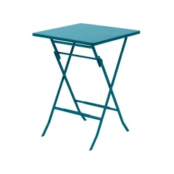 Tavolo bar da esterno pieghevole 70x70x96 cm Greensboro blu