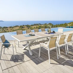 Tavolo da giardino 220 279x76x113 cm - beige Axiome