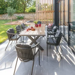 Tavolo da giardino 100x220x75,5 cm Emperia