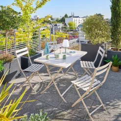 Tavolo da giardino 150x80x71 cm Greensboro argilla