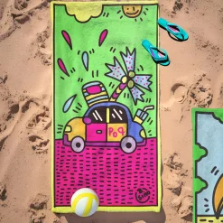 Telo mare auto 87x165 cm in  microfibra B.Simo