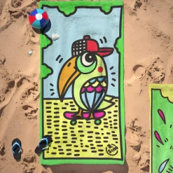 Telo mare pappagallo 87x165 cm in  microfibra B.Simo