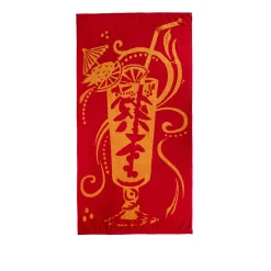 Telo mare 90x165 cm cocktail rosso
