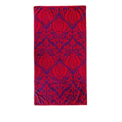 Telo mare 90x165 cm decoro rosso