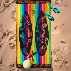 Telo mare 90x165 cm surf arcobaleno